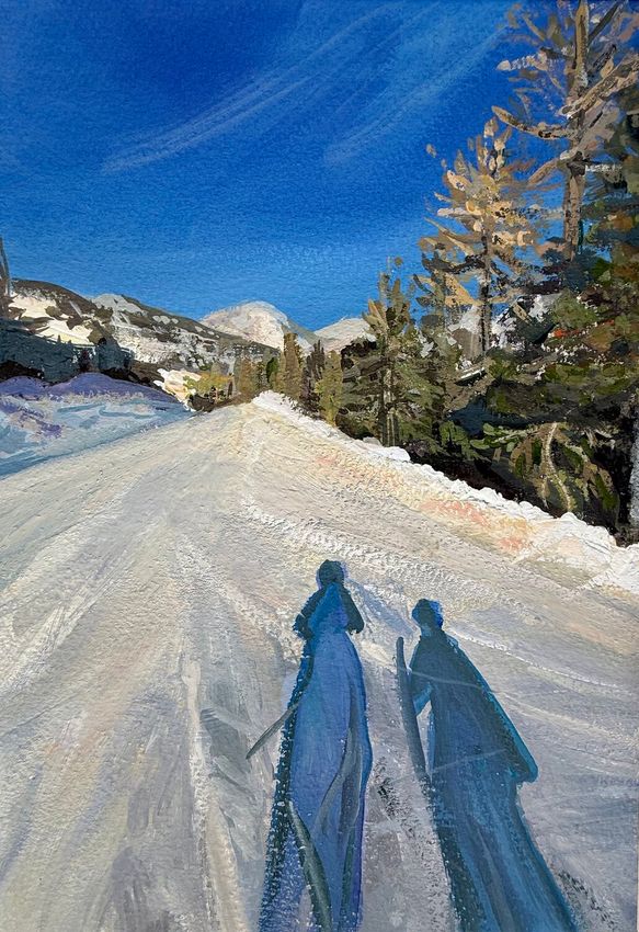 Two Shadows on the Snow